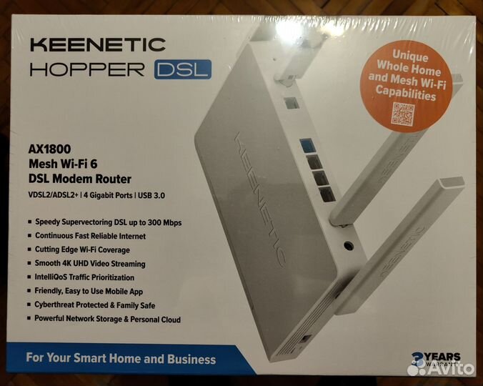 Wi-Fi роутер Keenetic Hopper DSL (KN-3610) Новый