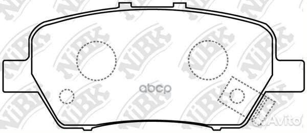 Колодки задние nibk PN8506 PN8506 NiBK