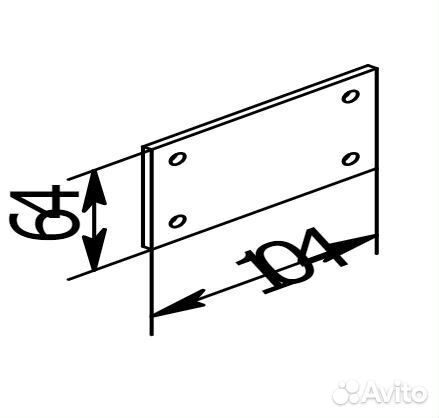 Пластина крепления подвески к раме для прицепов М