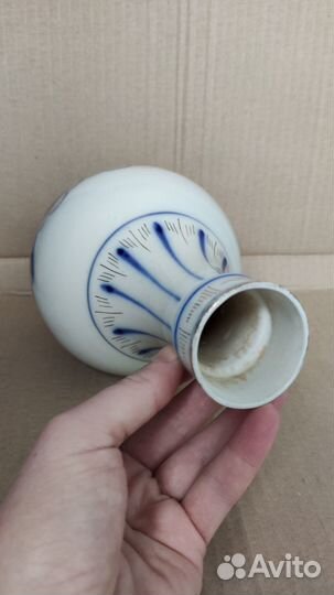 Ваза для цветов Гжель