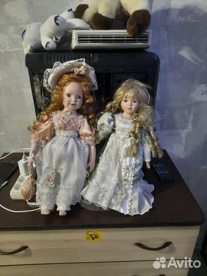 Кукла фарфоровая коллекционная большая