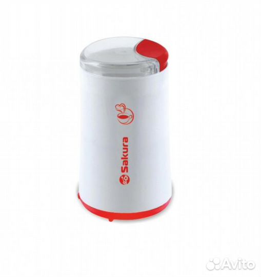 Кофемолка SA-6158WR 200Вт 50гр бел/крас