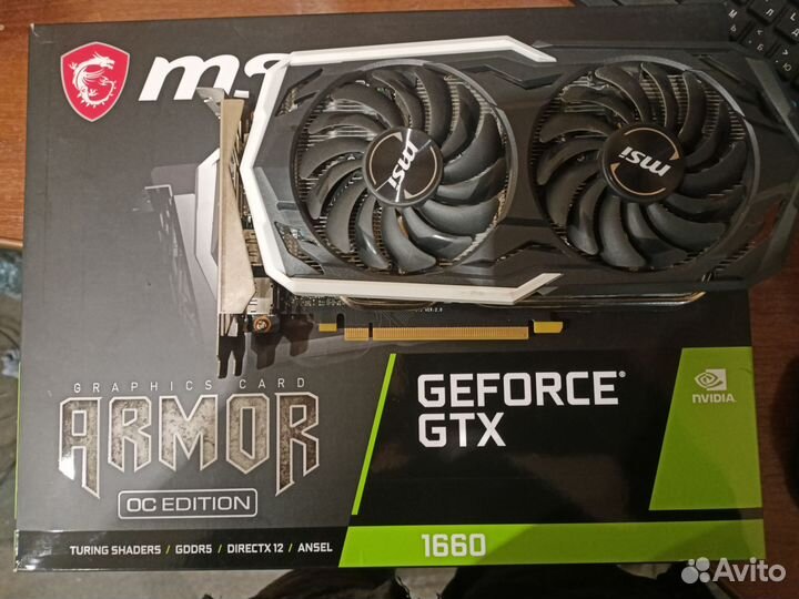 Видеокарта gtx 1660 6gb msi