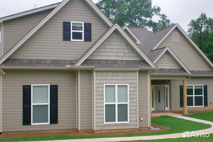 Фасад дома и сайдинга