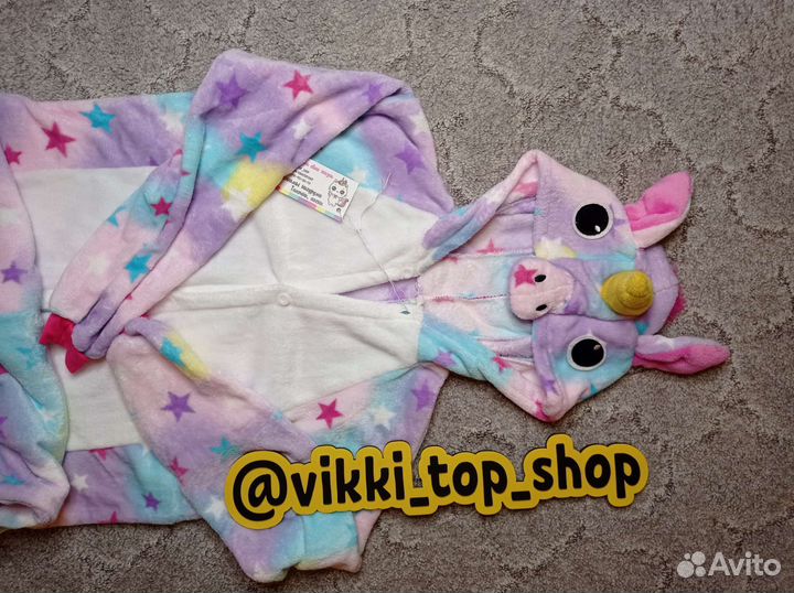 Пижама кигуруми Звёздный единорог XL