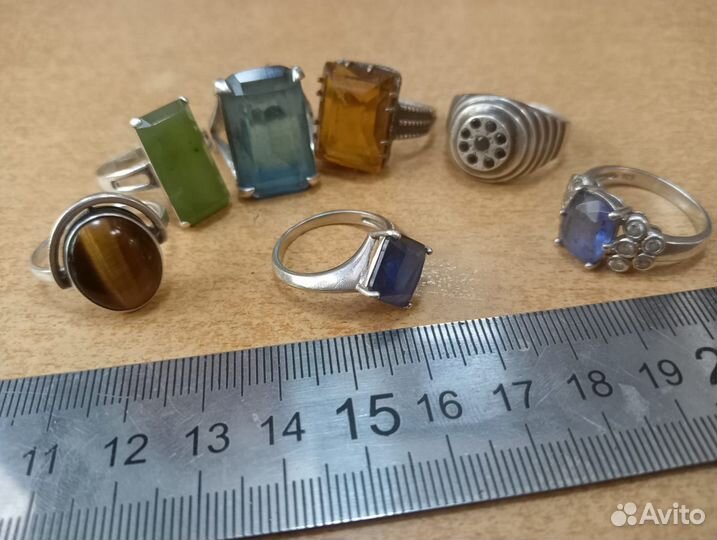 Кольцо серебро 925 и 875