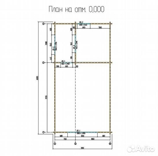 Домокомплект из минибруса 3х6