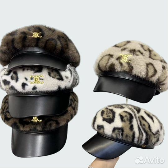 Кепки женские Coach из экомеха