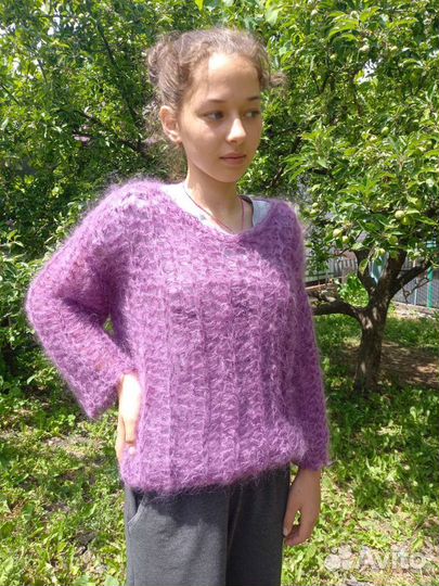 Свитер паутинка из мохера