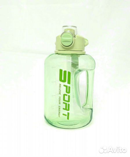 Спортивная бутылка 1,7л.для фитнеса зелёная