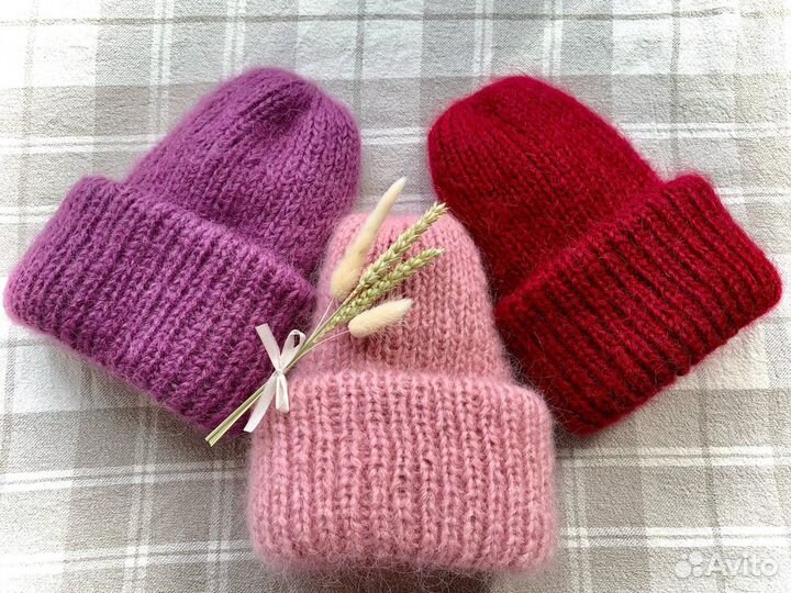 Шапки зимние из мохера