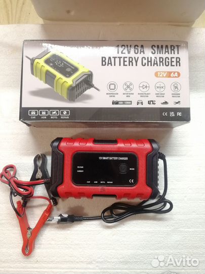 Зарядное устройство для акб авто 12В (6A max)