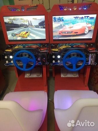 Детский игровой автомат гонки, автосимулятор
