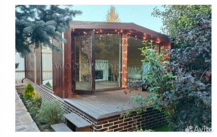 Баня каркасная 7х5 м S5–045-M333