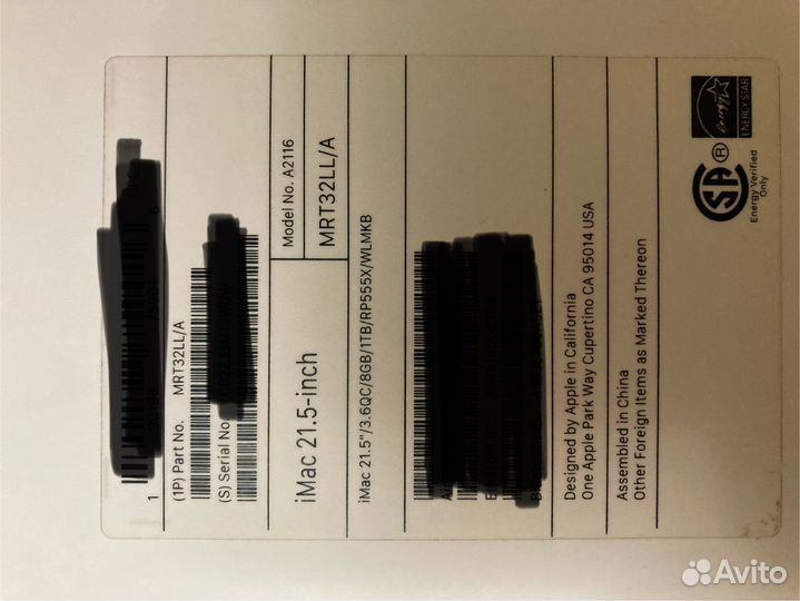 iMac 21.5 2019