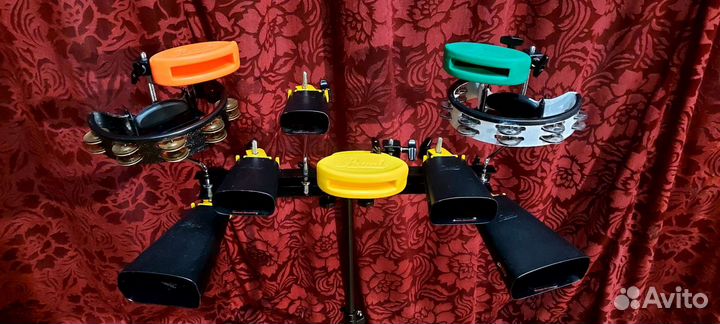 Перкуссия. Pearl percussion. Cowbell. Block