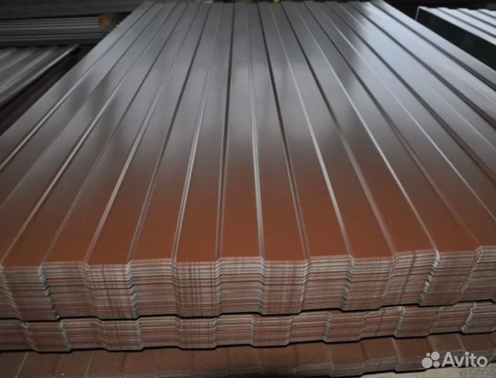 Профнастил С-8 2000х1200 0,45мм RAL 8017 Шоколадно