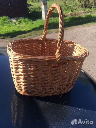 Корзина плетеная, ручная работа