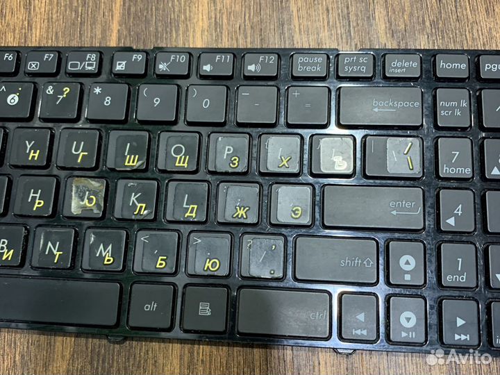 Клавиатура ноутбука asus k50 k60 k70 с подсветкой