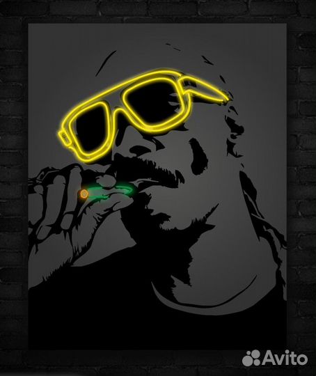 Неоновая вывеска под заказ с вашим кумиром