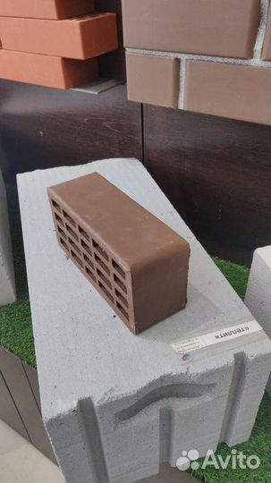 Кирпич облицовочный керамический полуторный