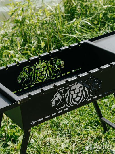 Мангал с крышкой походный