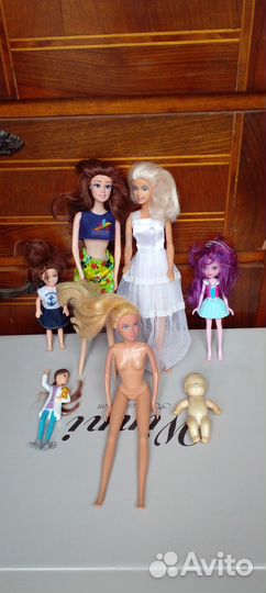 Кукла СССР футболист и Барби и фарфоровая