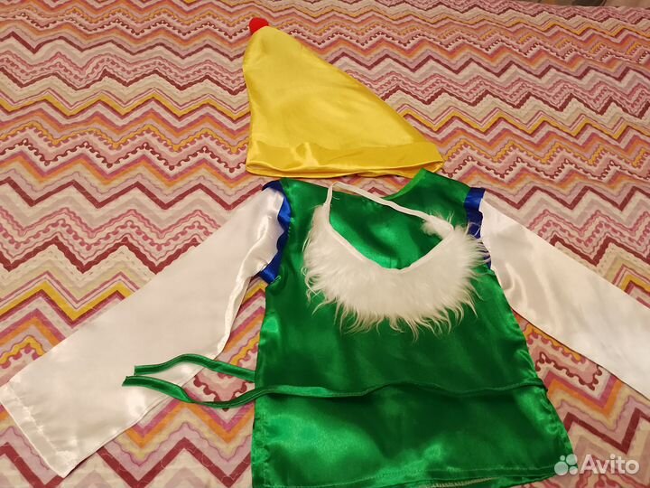 Новогодний костюм гнома на мальчика 116