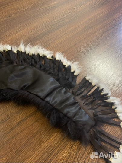Меховой воротник из лисы