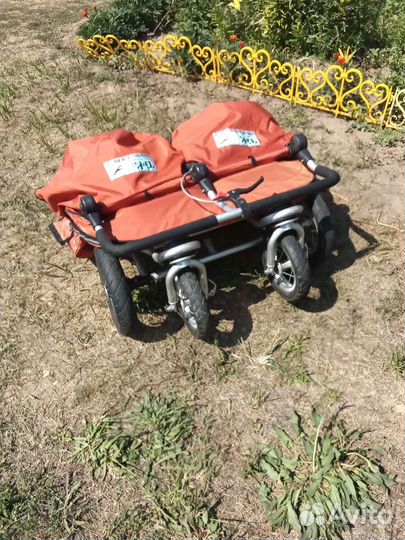 Детская коляска трансформер tfk для двоих