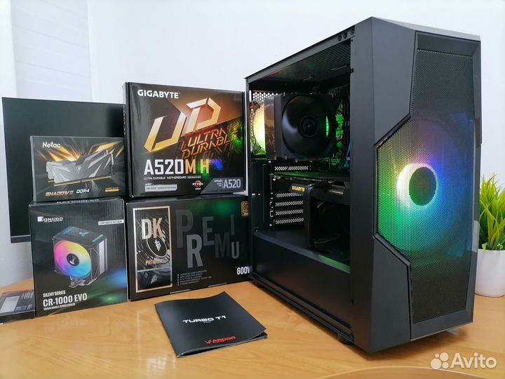 Игровой пк Ryzen 5 5500 + GTX 1660s