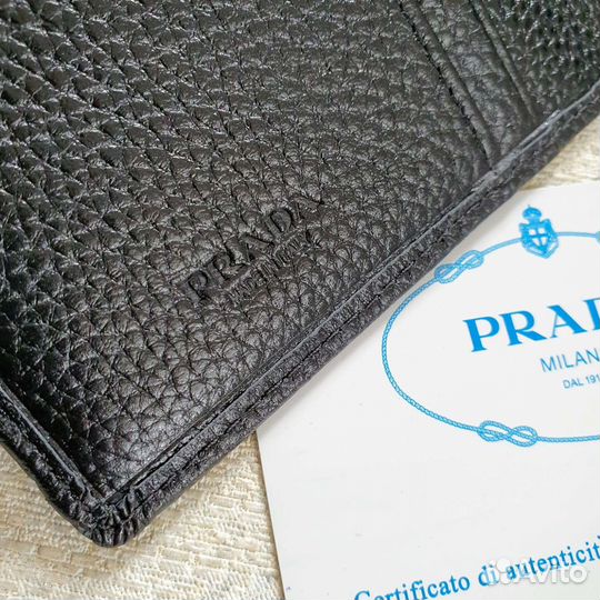 Обложка на паспорт Prada натуральная кожа