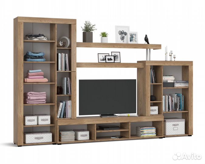 Стенка Монтана крафт табачный серый графит