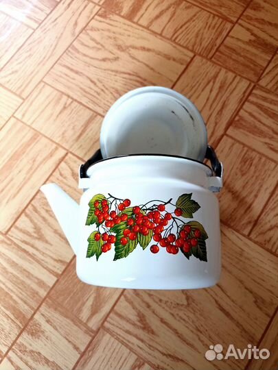 Чайник эмалированный бу
