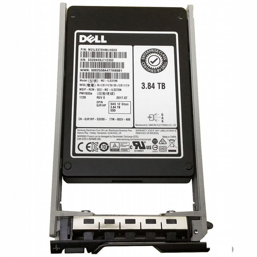 [JR1HP] Жесткий Диск Dell 3.84tb Sas 2,5" Ssd Jr1hp