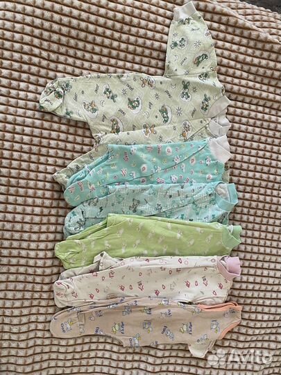 Вещи пакетом для новорожденного 50-56