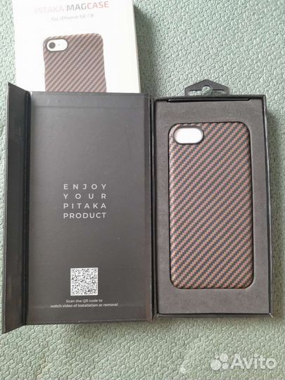 Карбоновый чехол pitaka на iPhone 7/8