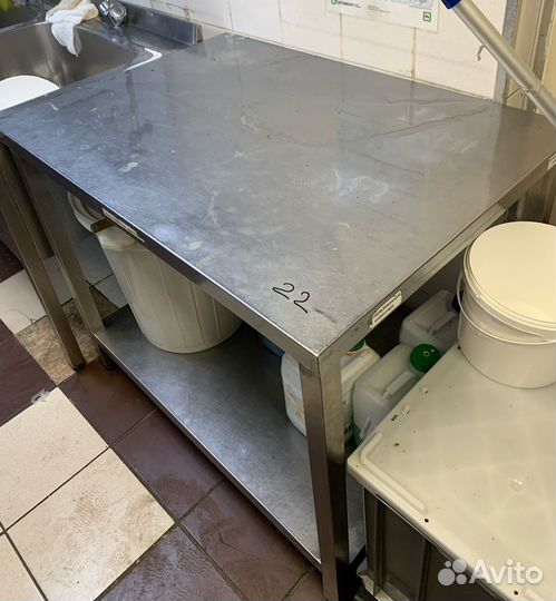 Стол из нержавейки бу 100/70 см