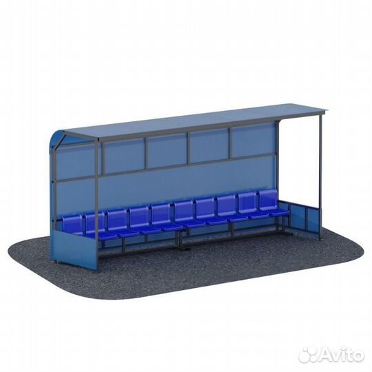 Трибуна на 10 мест с навесом A12346