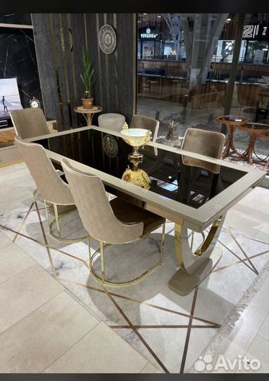 Стол и 6 стульев