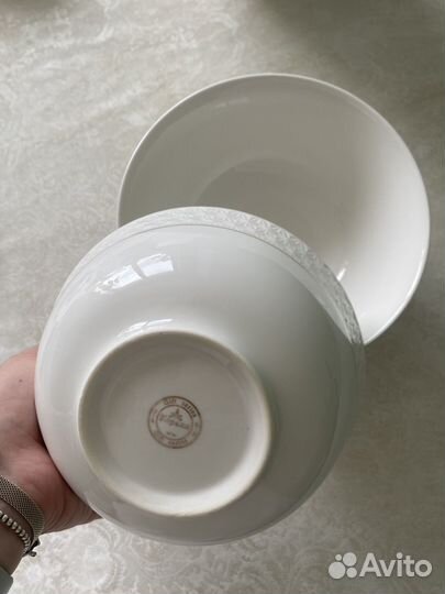 Салатник и тарелки Коралл