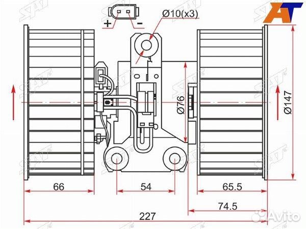 Мотор отопилеля салона, мотор печки BMW 5-series