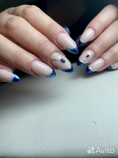 Наращивание, маникюр