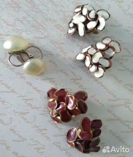 Серьги, клипсы СССР