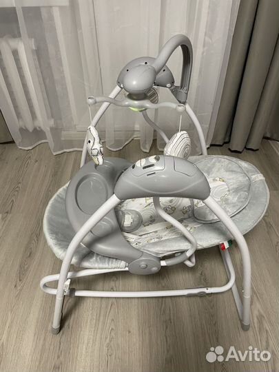 Детские электрокачели/шезлонг 2в1