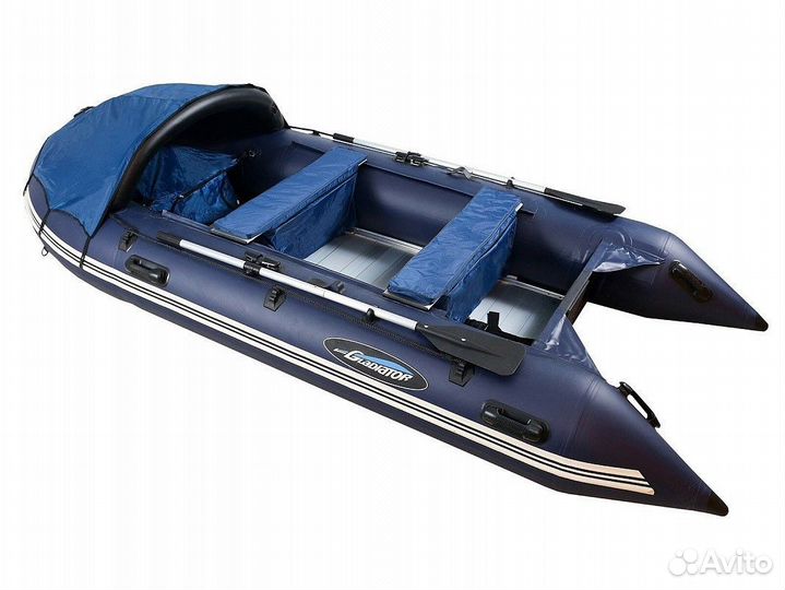 Надувная лодка gladiator D470AL синяя