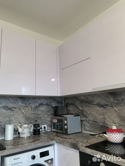 Угловая кухня. Белый глянец ксп:17305