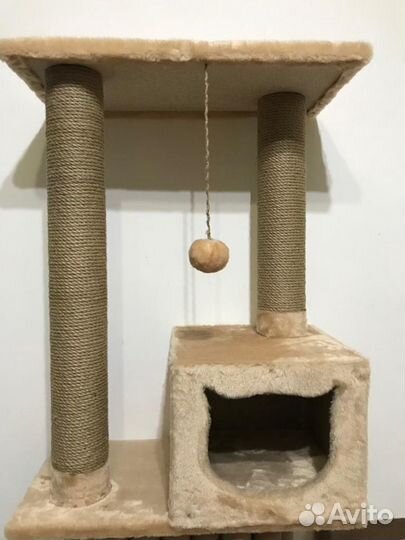 Домики для котиков, когтеточки, игровые комплексы