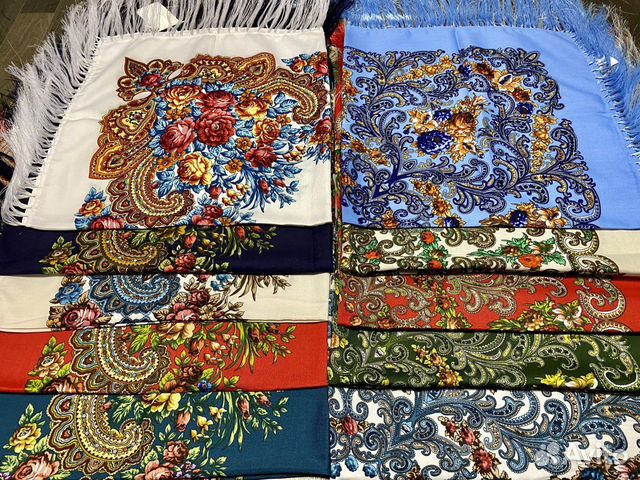 Платки павлопосадские цветы купить в Москве | Личные вещи | Авито