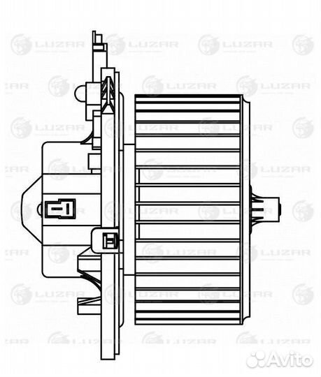 Вентилятор отопителя Luzar LFH 1630